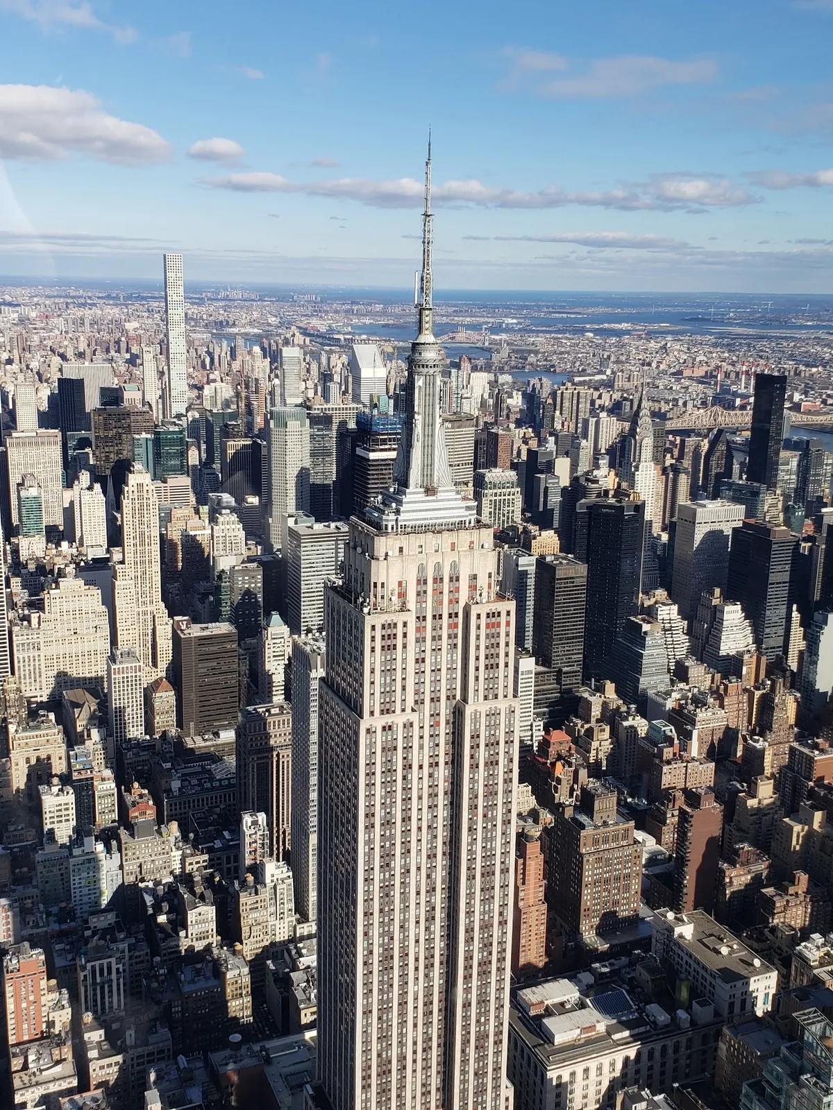 Majestic skyscraper dominates sprawling city skyline